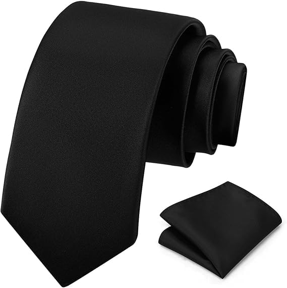 Opiniones de Corbatas para Hombre comprados en linea. 39 Corbatas de Satén para Hombre, Conjunto de 8CM Corbata y Pañuelo, Corbata Negra Slim y Caja, Accesorio Elegante de Alta Calidad Regalo Perfecto para Marido, Padre o Amigo