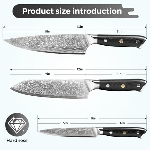 5-Piece Damascus Kitchen Knife Set - image 2