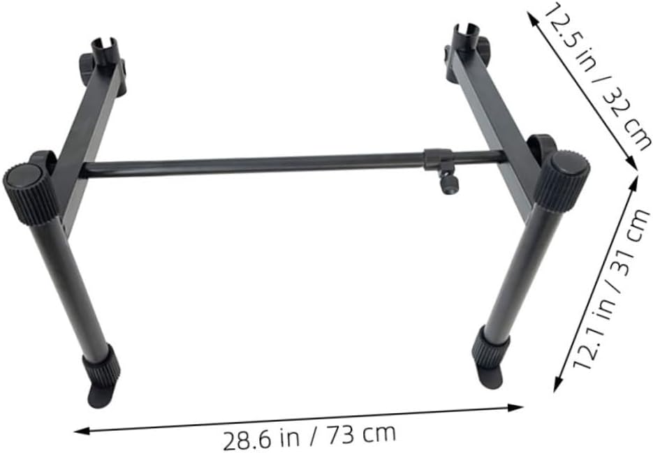 Adjustable Keyboard Holder Rack Ergonomic Electronic Piano Stand Lightweight Portable Design for Travel Finish