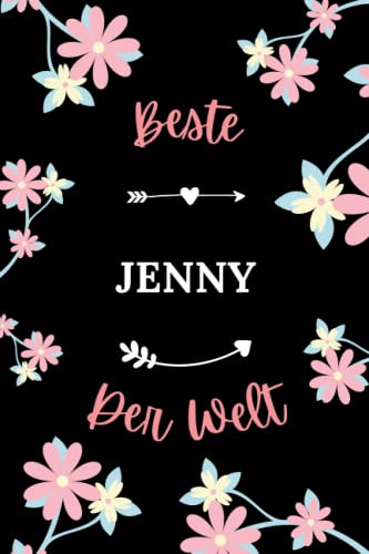 Beste Jenny der welt: Notizbuch Jenny Kollegin - 110 linierte Seiten - Geschenk für eine Frauen Jenny personalisiert mit Namen