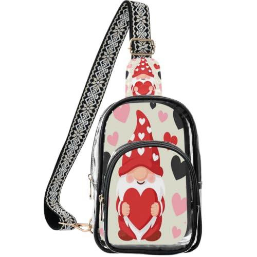 Mochila transparente linqin gnomo de San Valentín, un regalo original