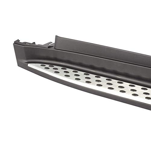 Estribos para Mercedes Benz W164 ML 2006-2011 aluminio negro y plata miniatura 4