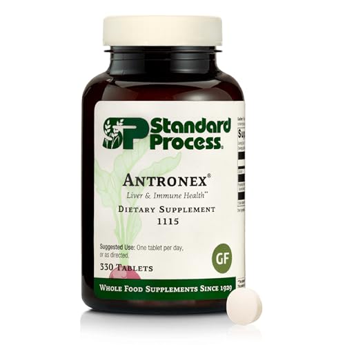 Standard Process Antronex Liver Health Dietary Supplement - Gluten-Free Non-Dairy Non-Soy & Non-Grain Immune Care - 330 Tablets