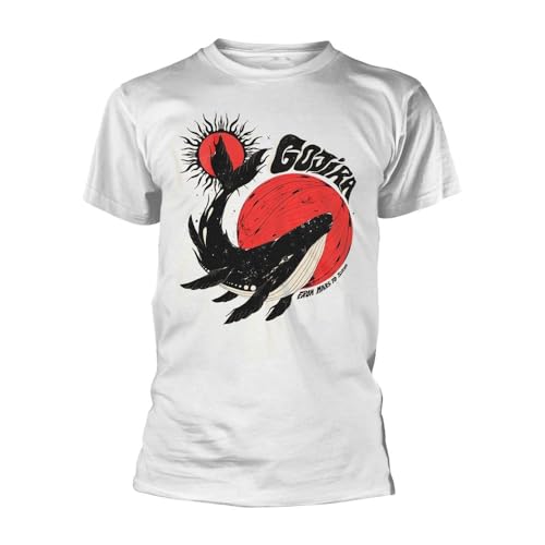 T-shirt Gojira Whale Sun Moon blanc en taille XL pour adulte amateurs du groupe