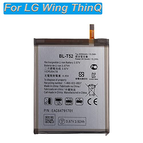 E-YIIVIIL Replacement Battery BL-T52 Compatible with LG Wing ThinQ with Tools