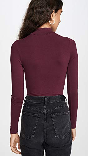 Yummie Women's Madelyn Shaping Bodysuit, Wine, Red, Purple, S-M #TOP2