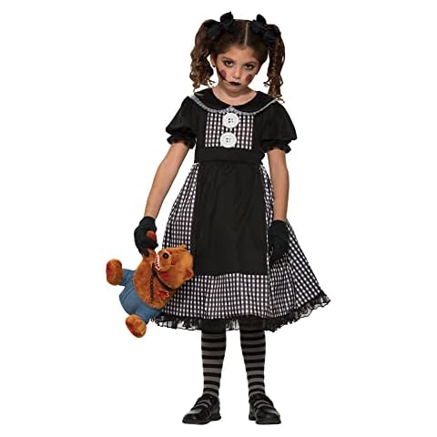 Rubies Girls Dark Rag Doll Costume Set Cover