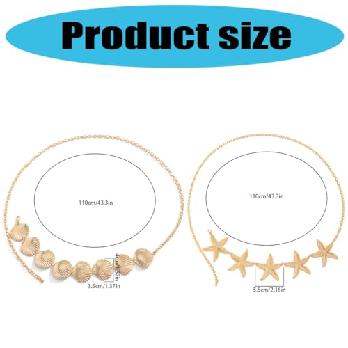 Engraved Waist Belt Metal Craftsmanship Adjustable Exquisites Chain for Beach2