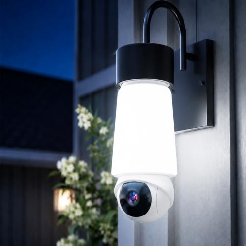 Image of Light Bulb Security Camera, Smart AI Cam 2K HD Outdoor Lightbulb Camera, 5G&2.4G WiFi PTZ Camera, 1000-Lumen LED, Color Night Vision, 911 Emergency Calling, Motion Dection (1Pack)