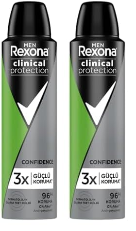 Rexona Men Clinical Protection Erkek Sprey Deodorant Confidence 150 ml 2li paket