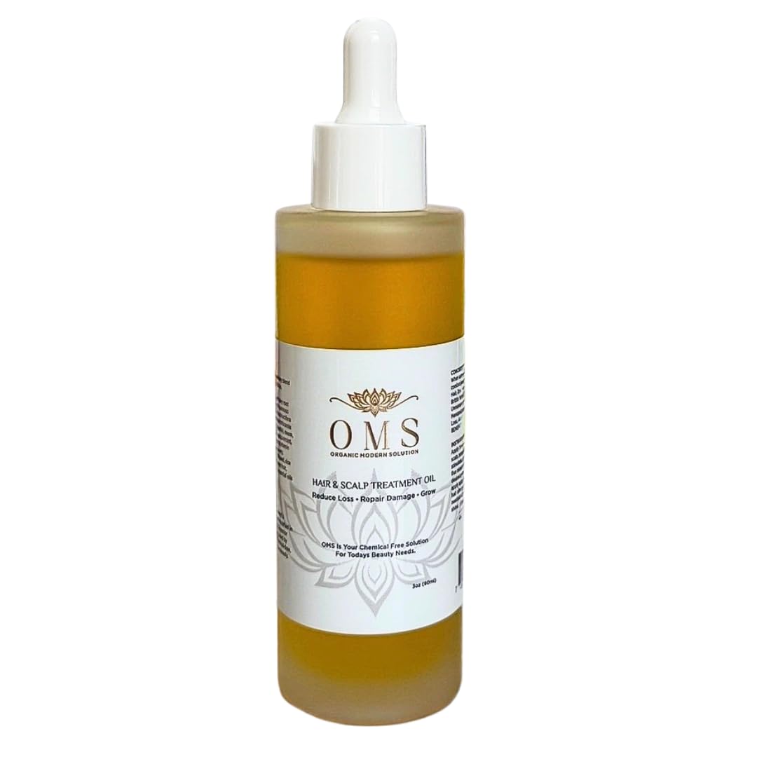 OMS Pre-Shampoo Hair Treatment Oil for Growth & Loss Prevention, Scalp Nourishing, Heat Protection, Anti-Frizz 3oz OMS Pre-Shampoo Hair Treatment Oil for Growth & Loss Prevention, Scalp Nourishing, Heat Protection, Anti-Frizz 3oz