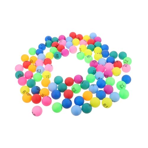 MUSISALY 100Pcs Prize Balls for Raffle Games Colorful Bingo Game Accessories Interactive Entertainment for Parties Celebrations Design for Engaging Fun