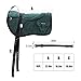 Harrison Howard Ergonomically Designed Correct Bareback Pad with Side Pockets Extra Thick Center for Maximum Support Anti-Slip Bareback Pad Comes with Matching Girth Hunter Green