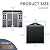HMYFGD 8x6 ft Outdoor Resin Storage Shed with Floor, Waterproof Plastic Tool Shed with Lockable Door and Two Windows, All-Weather Tool Sheds for Backyard, Patio, Lawn, Garden (Black, 8 x6 ft)