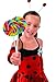 Fun Express Swirl Lollipops, Large, 2 3/4-Inch Suckers, 6-Inch Plastic Stick, Cherry, VBS Vacation Bible School Supplies/Decor Pack of 12