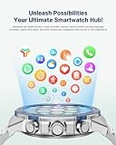 Smart Watch for Men (Answer/Make Call),1.43''AMOLED Screen with 24 Hours Healthy Monitor, 100+ Sports Modes Fitness Tracker Watch, 400mAh Battery Pedometer Calorie Smartwatch Compatible Android iOS - Image 7