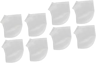 فوميز. 4 ازواج من الجوارب بدون اصابع للكعب، غطاء كعب القدم، جوارب مرطبة للكعب، واقي للكعب، واقي للكعب، اغطية اخمصية، غطاء من السيليكون، نعل ابيض للقدم