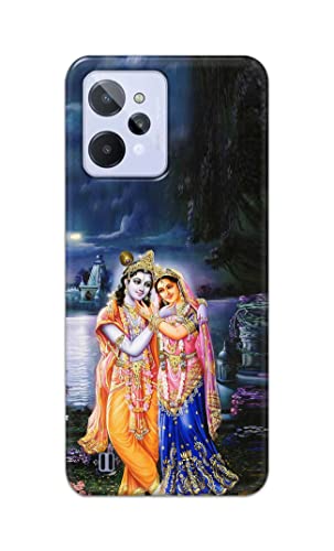 Image of Printed Hard Back Cover Case for Realme C31 Back Cover (Radha Krishna) -1803