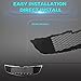 Titanium Plus Autoparts 2011-2014 Compatible With CHEVROLET Chevy Cruze Front Grille Grill Chrome Black GM1200624 96981093