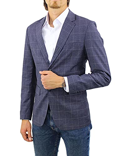 Ciabalù Giacca Uomo Elegante Slim Fit a Quadri