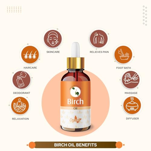 Image of Crysalis Birch (Betula) Oil|100% Pure & Natural Undiluted Essential Oil Organic Standard For Skin & Hair Care - 30ML With Dropper