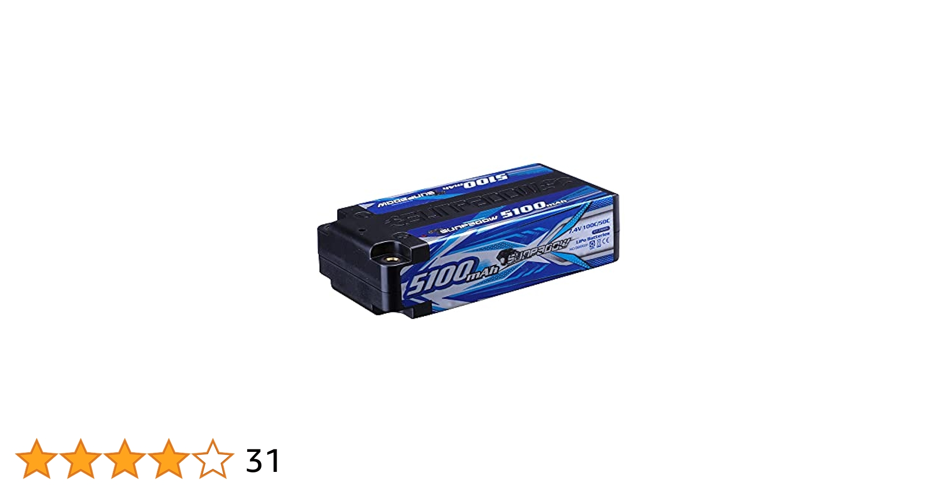 Amazon.co.jp: SUNPADOW 2S 7.4V 100C 5100mAhハードケースRC