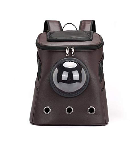 Sac à dos pour chat et chiot capsule spatiale marron - 2
