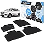 CLIM ART Honeycomb Custom Fit Floor Mats Compatible with Edge 2015-2023, 1&2 Row,Car Mats Floor Liner, All-Weather,Car Accessories Man & Woman, Black/Black - FL011415076