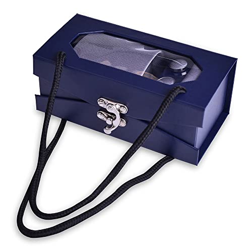 Set de corbata, pañuelo y gemelos para hombre miniatura 3