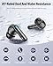Wireless Earbuds, Bluetooth 5.4 Headphones Bass Stereo, Ear Buds with Noise Cancelling Mic, LED Display in Ear Earphones Clear Calls, IP7 Waterproof Bluetooth Earbuds for Laptop/Phones/Sports, Black