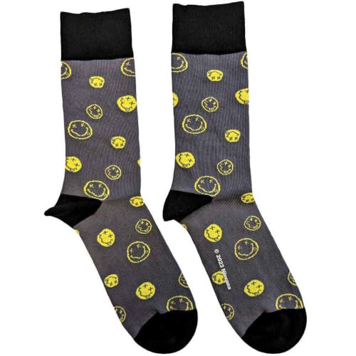 Nirvana Mixed Happy Faces Femme Ankle Chaussettes Size One Size