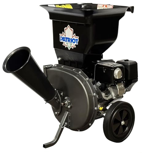 Patriot Products CSV-3100B 10 HP Briggs & Stratton Gas-Powered Wood Chipper/Leaf Shredder