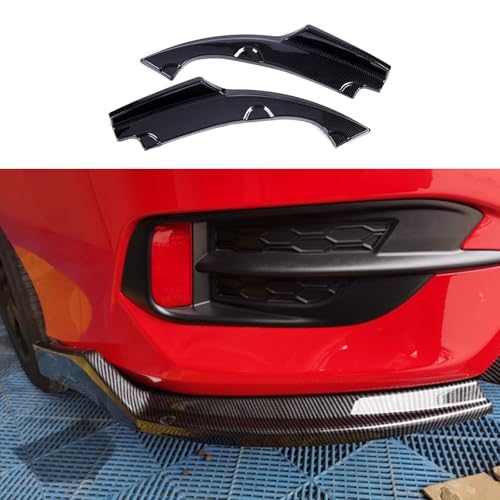 KELEIMAI Car Accessories Fit for Honda 10th Gen Civic 2016-2021 Rear Bumper Corner Protection Cover Trims (Carbon Fiber Style) 2PCS ABS