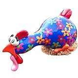 jardineria para principiantes ↴[Diseño de pollo de expresión novedosa] La figura de pollo tiene colores brillantes y expresiones divertidas combinadas para hacer esta decoración del hogar muy distintiva, contiene 4 tipos de adornos de resina para elegir y hará que tus ojos brillen.