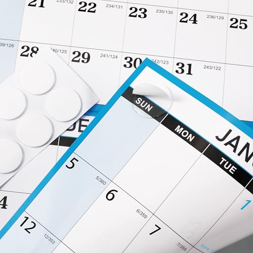 Dry Erase Calendar for Wall - 2025 Yearly Wall Calendar, 23" x 35", JAN. 2025 - DEC. 2025, 12 Months Folded Yearly Wall Calendar, Calendar 2025 Erasable