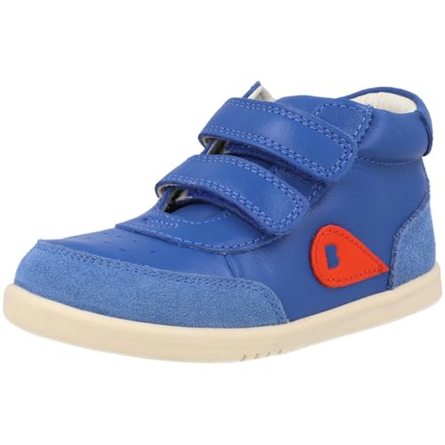 Bobux i-Walk Champ High Sneakers Olympian Blue Suede Leather Hook-and-Loop Ankle Support