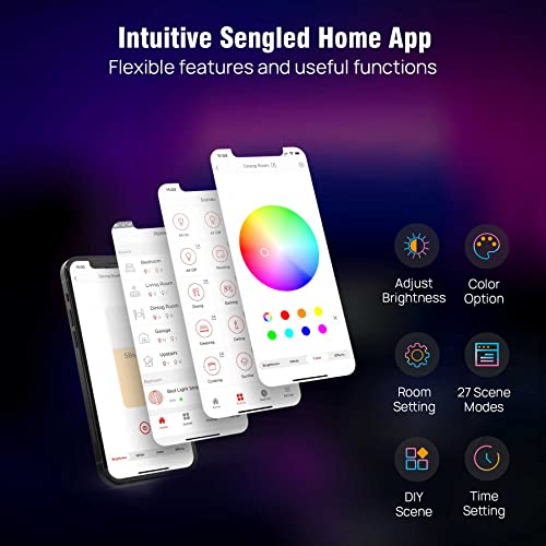 Kit Tira Led Sengled Zigbee RGBW 16.4ft Control Alexa miniatura 5