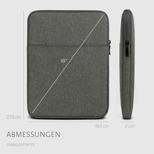 Housse Microsoft Surface Go 4 moex en polyester gris foncé avec pochette - 6