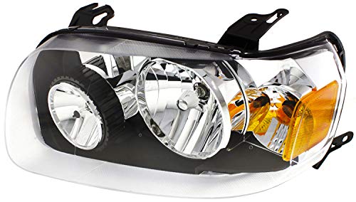 Evan-Fischer Headlight Assembly Compatible with 2005-2007 Ford Escape Halogen Driver Side