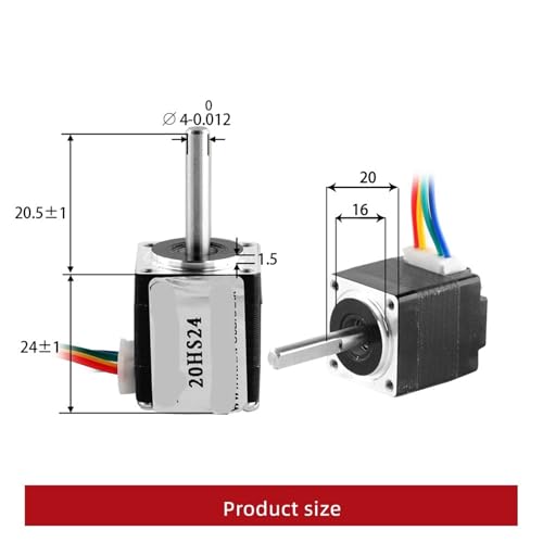 Moteur pas à pas Nema8 24mm 0.8A pour projets DIY et micro-robotique - 2