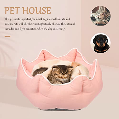 POPETPOP Casa de gato para dormir, gato de gato de gato cama dormindo espessura de gato tapete de ga