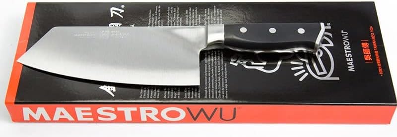 Miniatura 2 de Maestro Wu D4 - Cuchillo chino para verduras - Cuchillo Kinmen de acero