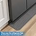 Under Fridge Mat, Premium Silicone Appliance Mat with Lip for Floor Protect, Anti-Slip & Leak Catch Drip Tray for Refrigerator & Water Dispenser & Washing Machine & Dishwasher - 37.4