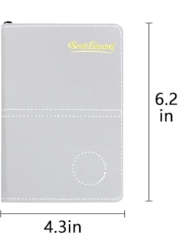 Miniatura 3 de Scott Edward Funda para tarjeta de puntuación de golf, soporte de cuero para tarjetas de puntuación, estadísticas y seguimiento de puntuaciones,