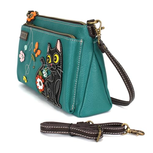 Image of CHALA RFID Protected Vegan Leather Deluxe Crossbody Bag with Adjustable Straps