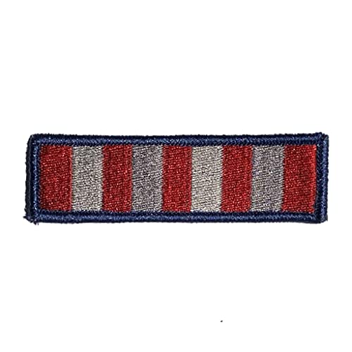 Gadsden and Culpeper Sons of Liberty Stripes Morale - Subdued Silver 1" x 4" Sew-On Rectangular Tactical Patch