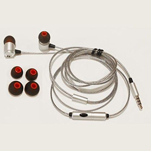 Wired Earphones Hi-Fi Sound Headphones for Pixel 4a 5G - Handsfree Mic Headset Metal Earbuds in-Ear Earpieces Microphone Compatible with Google Pixel 4a 5G