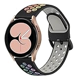 ★【Komfortables Material】 Diese Samsung Galaxy Watch 5 / Watch 5 Pro / Watch 4 40mm 44mm / Galaxy Watch 4 Classic 42mm 46mm / Galaxy Watch Active 2 Uhrenarmbänder bestehen aus weichem und hautfreundlichem Silikon, das weich, antiallergisch, wasserdicht und langlebig ist. , Leicht und angenehm zu tragen.