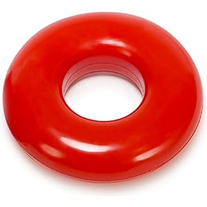 OXBALLS Atomic Jock Do-groef penisring, groot, rood