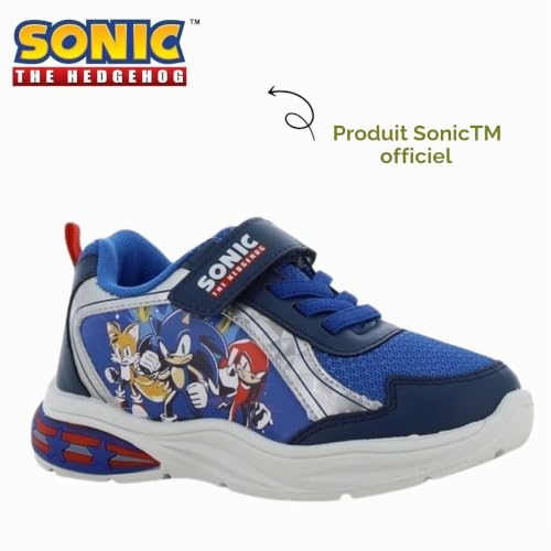 Baskets Sonic pour garçon Leomil chaussures lumineuses enfant d école